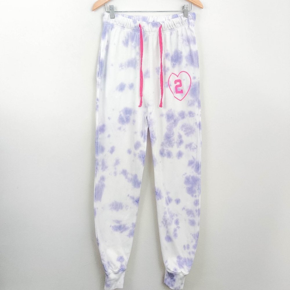 Dannijo Mambacita Purple Tie Dye Sweatpants Medium